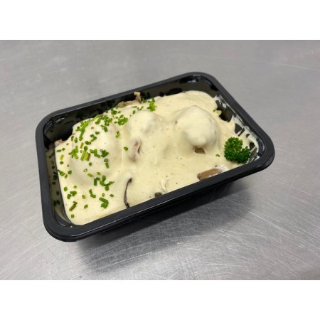 Paupiette de veau sauce champignons crème